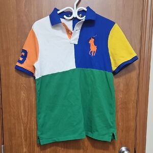 Ralph Lauren Kids Polo Shirt - Blue, Green, Orange, Yellow, White